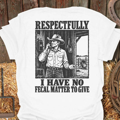 Printify T-Shirt White / S Give A Shit Tee
