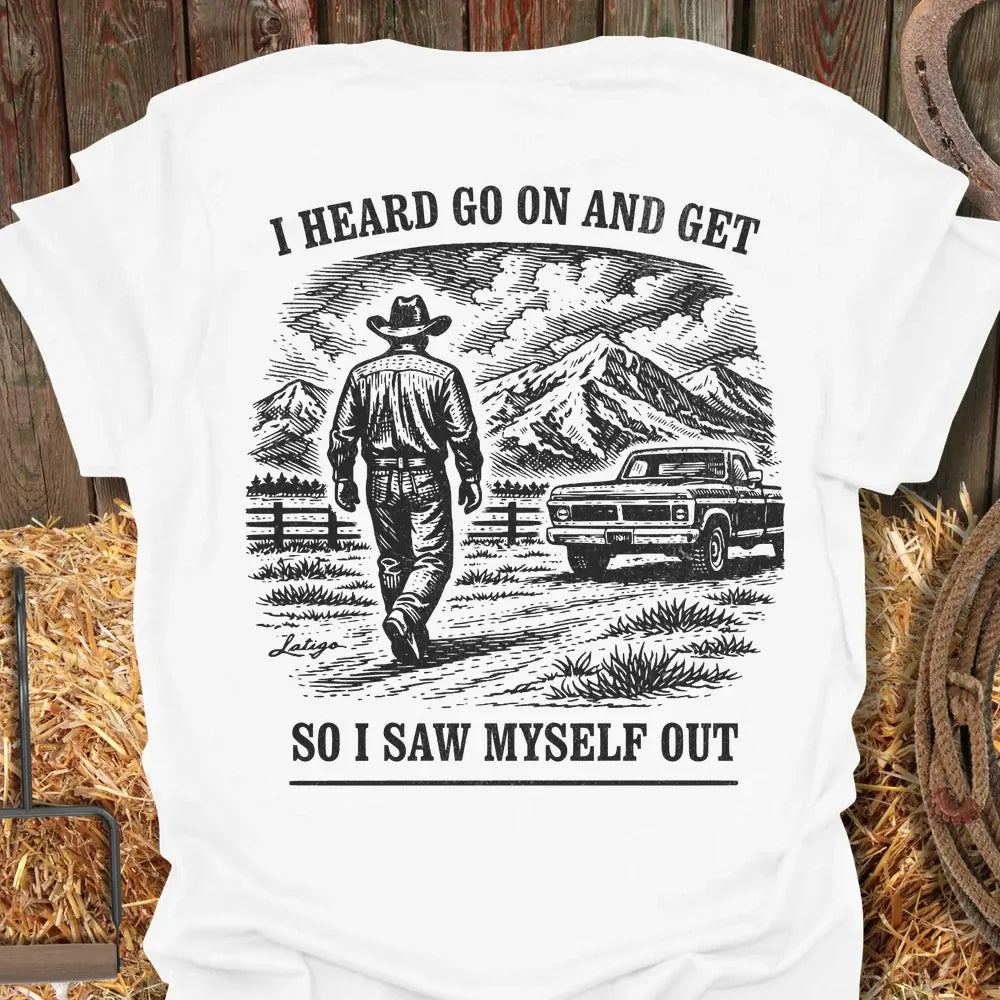 Printify T-Shirt White / S Go On Get Tee
