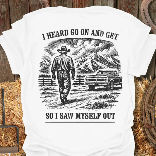 Printify T-Shirt White / S Go On Get Tee