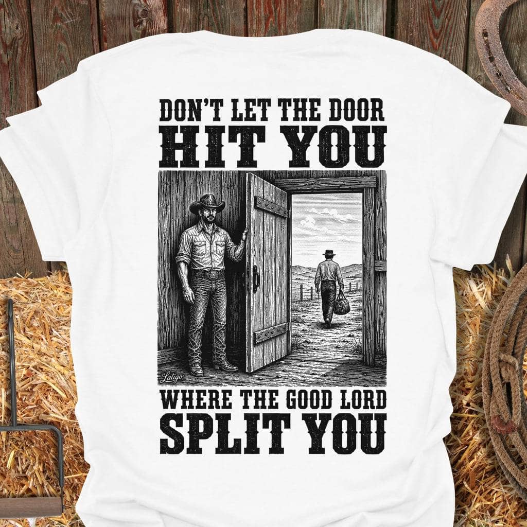 Printify T-Shirt White / S Good Lord Split You Tee