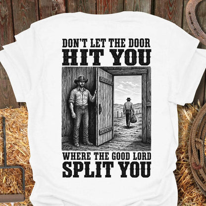 Printify T-Shirt White / S Good Lord Split You Tee