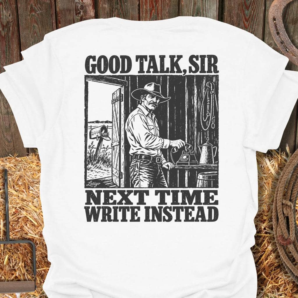 Printify T-Shirt White / S Good Talk Tee