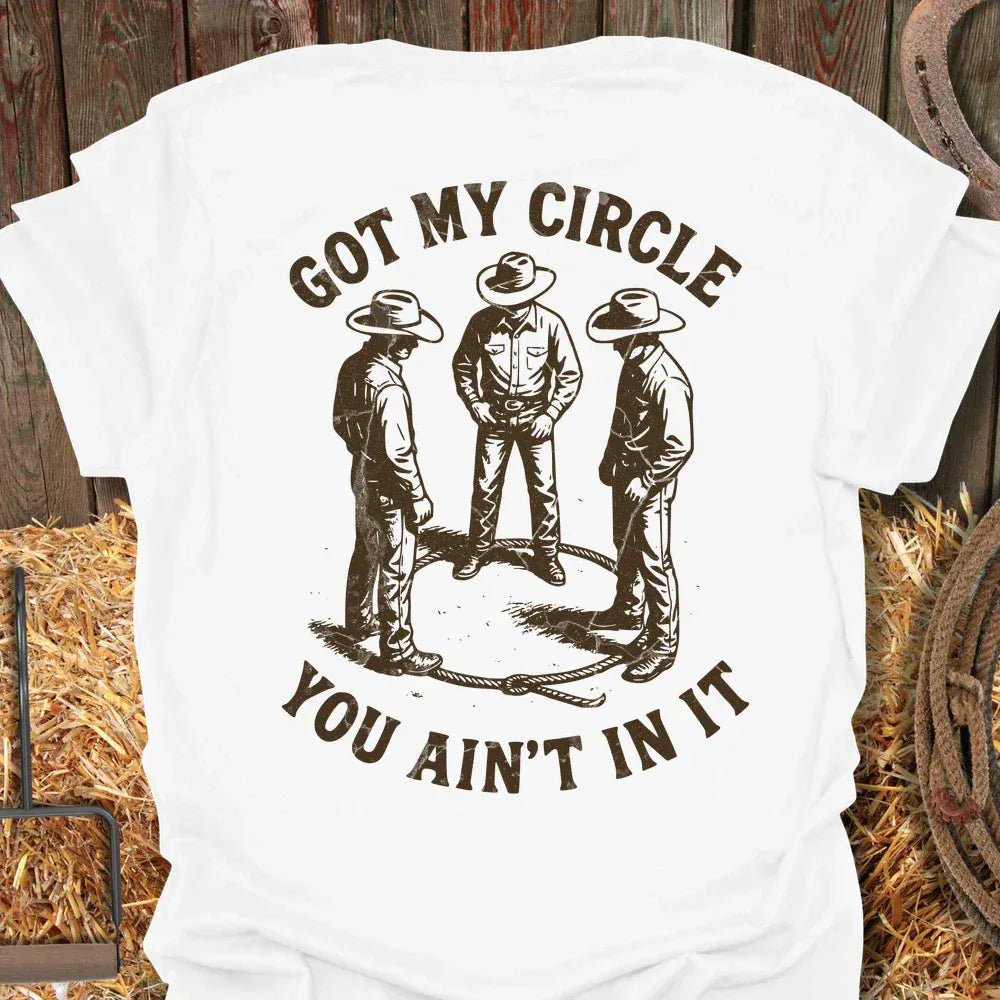 Printify T-Shirt White / S Got My Circle Tee