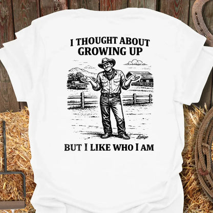 Printify T-Shirt White / S Growing Up Tee