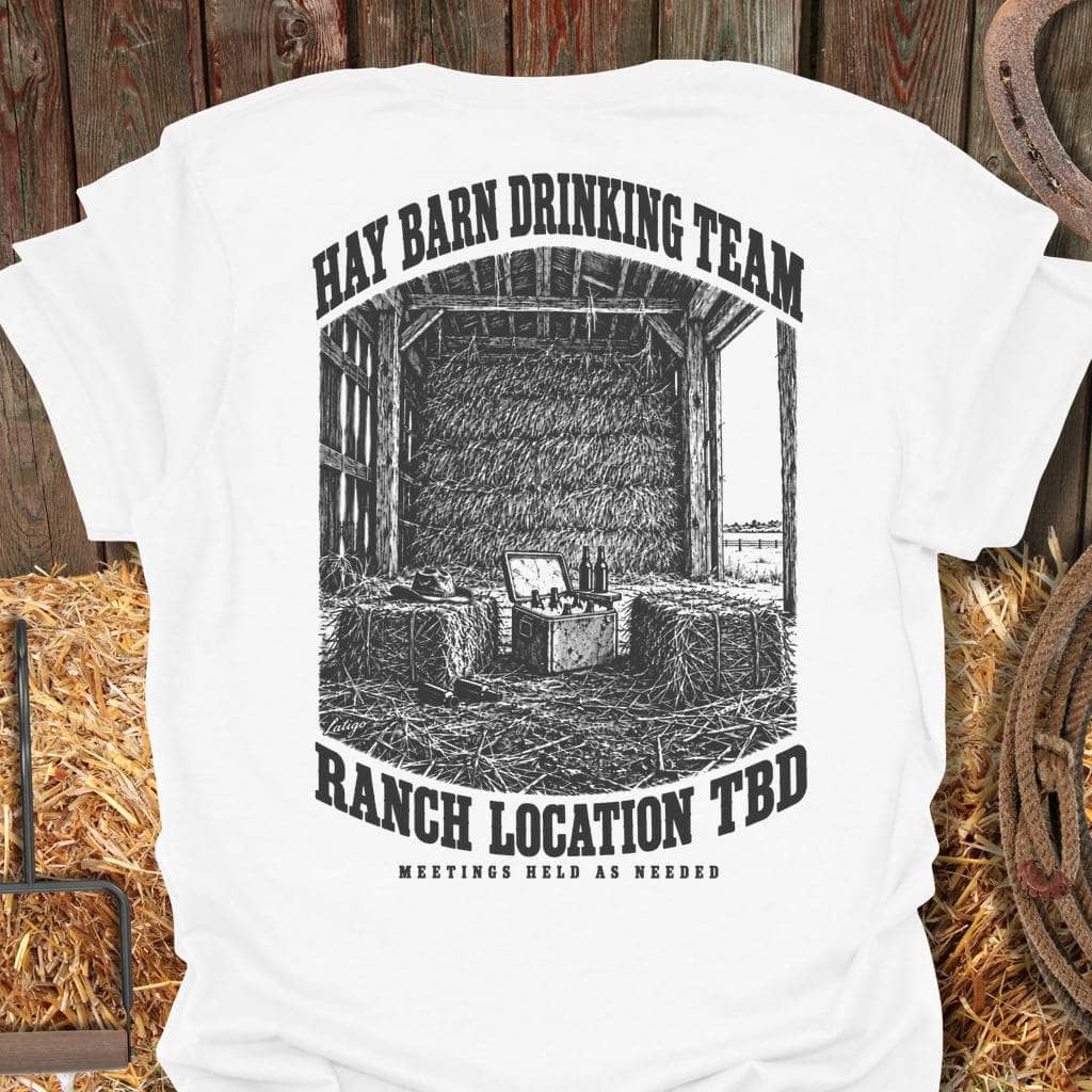 Printify T-Shirt White / S Hay Barn Tee