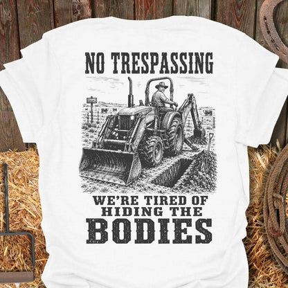 Printify T-Shirt White / S Hiding Bodies Tee