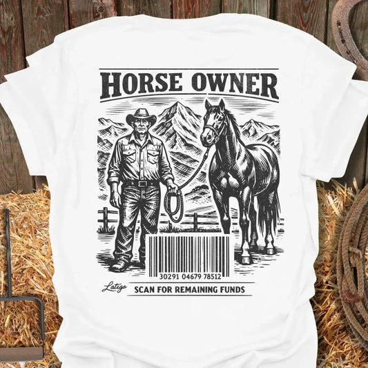 Printify T-Shirt White / S Horse Owner Tee