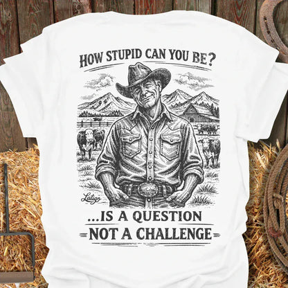 Printify T-Shirt White / S How Stupid Tee