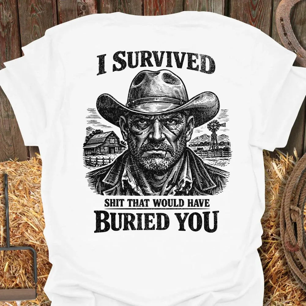 Printify T-Shirt White / S I Survived Tee