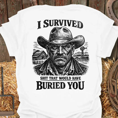 Printify T-Shirt White / S I Survived Tee