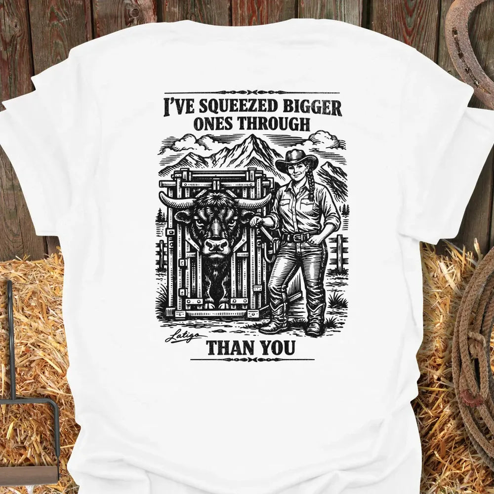 Printify T-Shirt White / S I’ve Squeezed Bigger Ones Tee