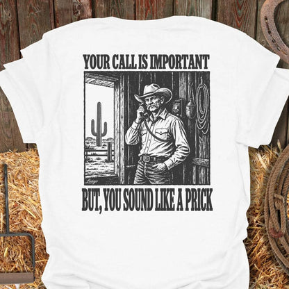 Printify T-Shirt White / S Important Call Tee