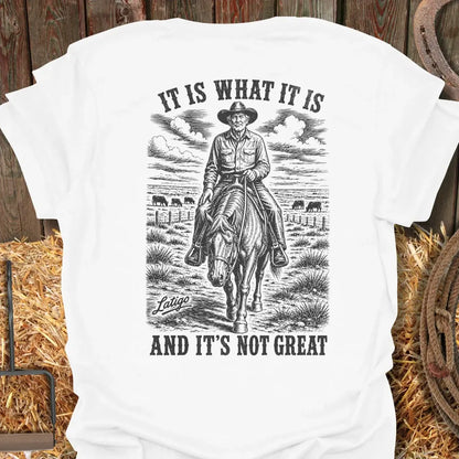 Printify T-Shirt White / S Is What It Is Tee