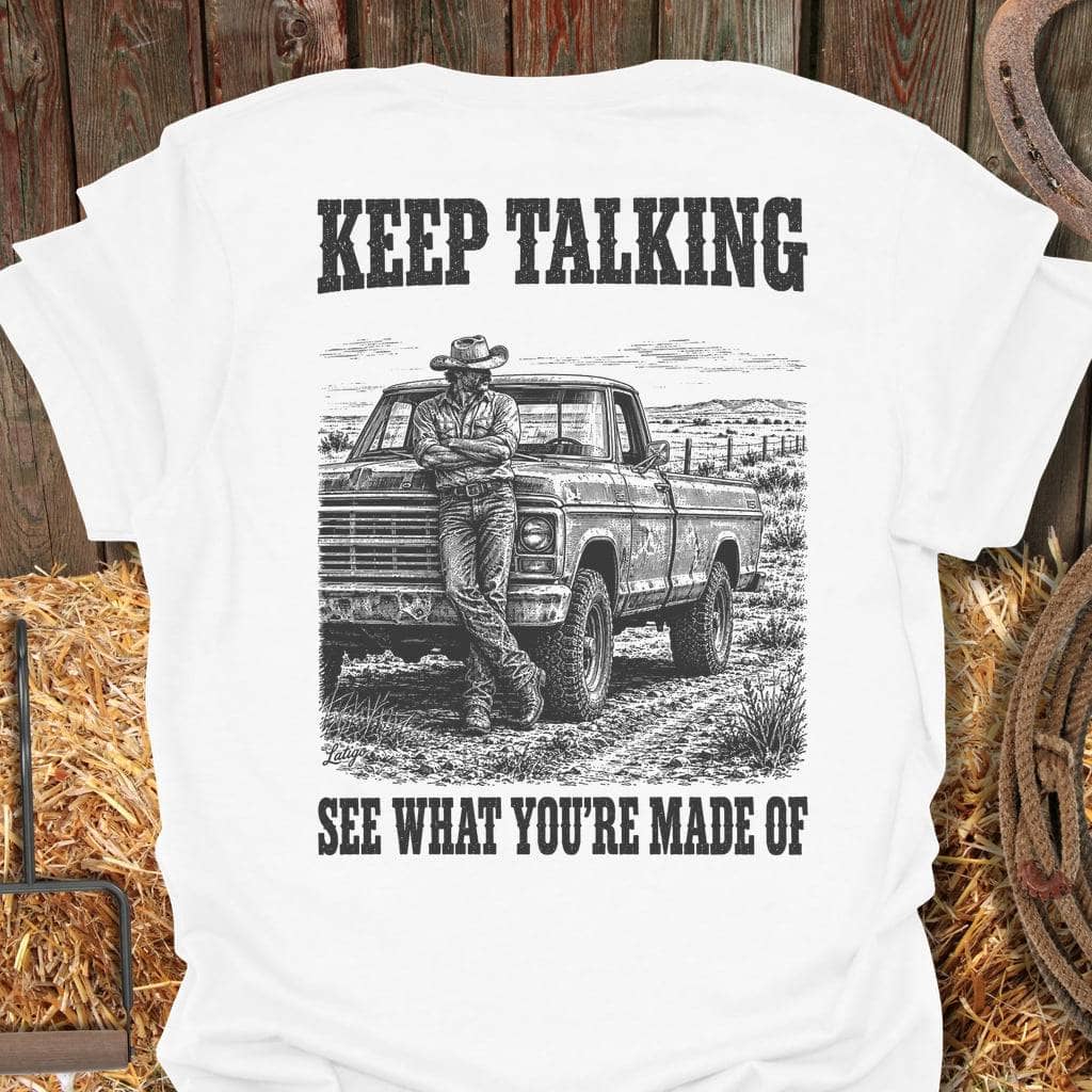 Printify T-Shirt White / S Keep Talking Tee