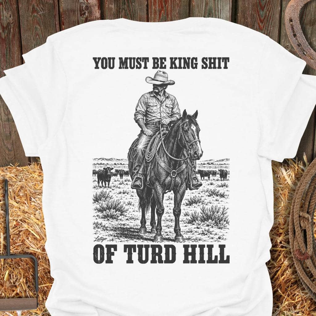 Printify T-Shirt White / S King Shit Tee