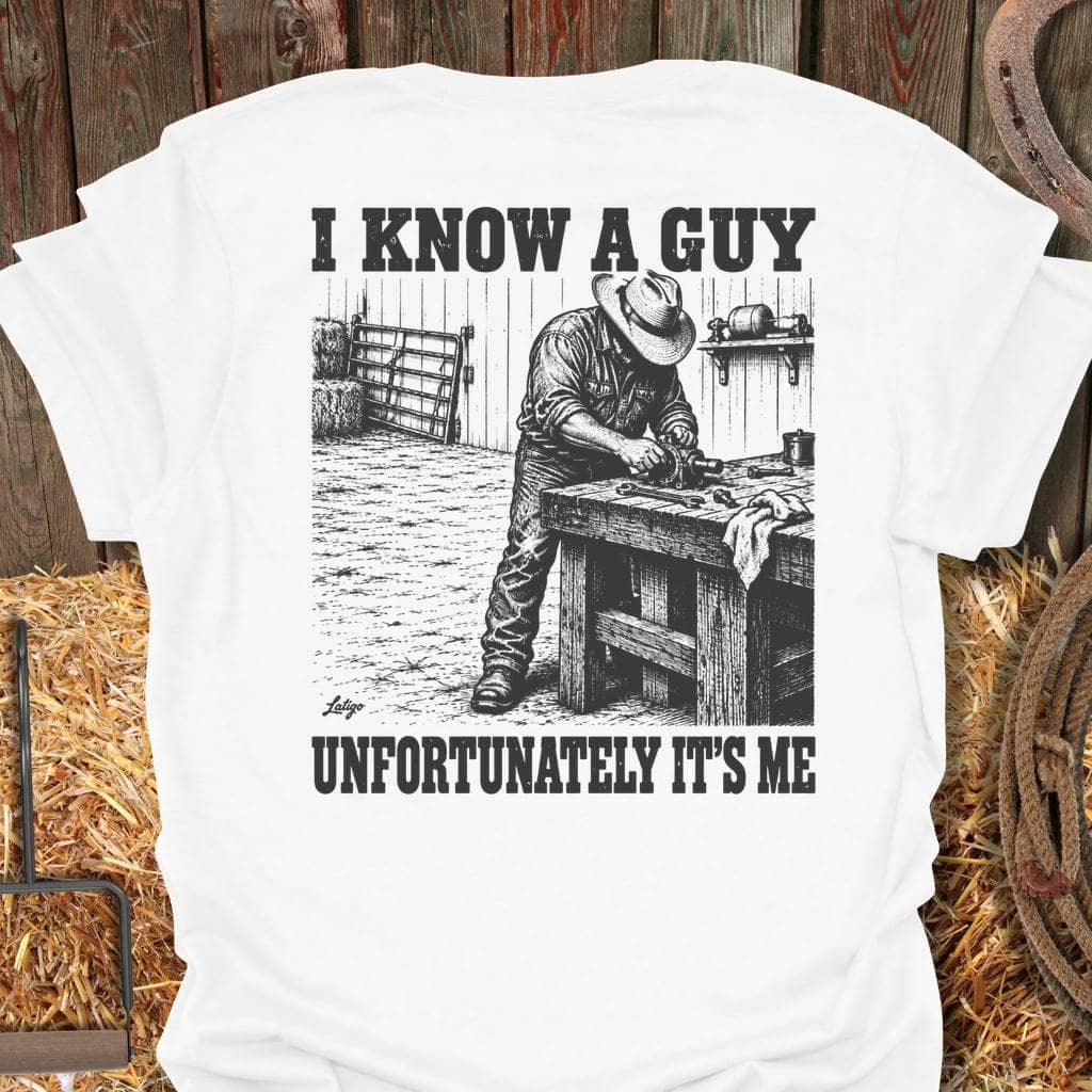 Printify T-Shirt White / S Know A Guy Tee