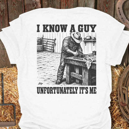 Printify T-Shirt White / S Know A Guy Tee