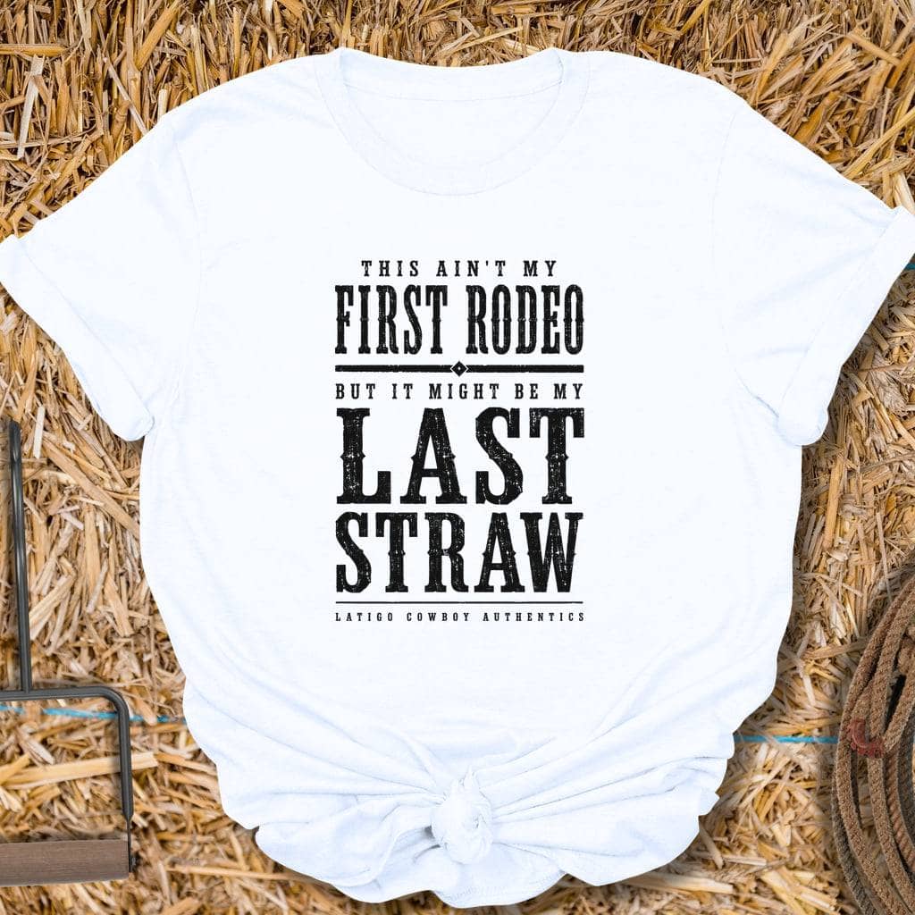 Printify T-Shirt White / S Last Straw Tee