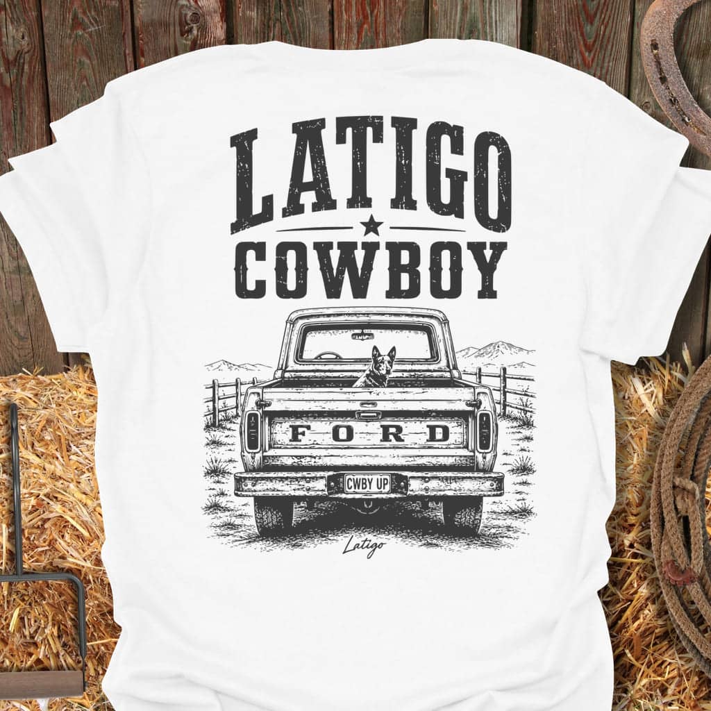 Printify T-Shirt White / S Latigo Cowboy Tee