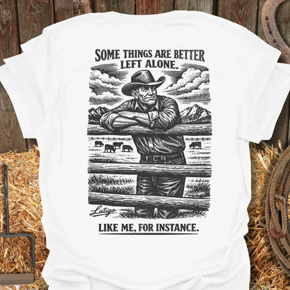 Printify T-Shirt White / S Left Alone Tee