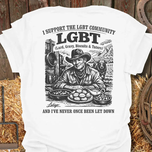 Printify T-Shirt White / S LGBT Pride Tee