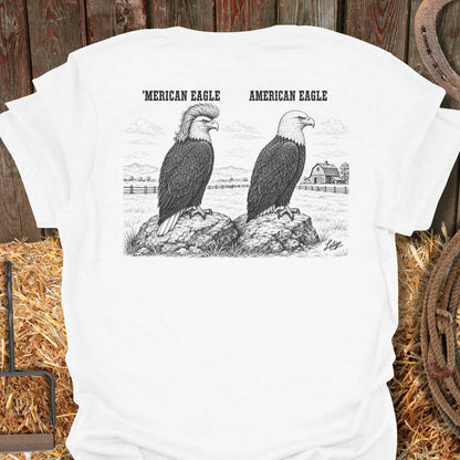 Printify T-Shirt White / S Merica Tee