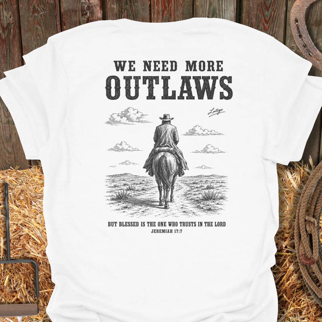 Printify T-Shirt White / S More Outlaws Tee