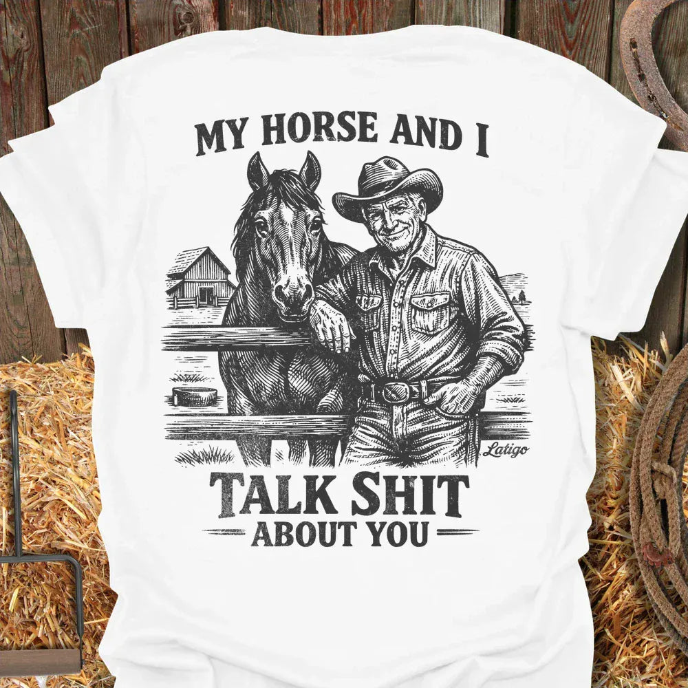 Printify T-Shirt White / S My Horse Tee