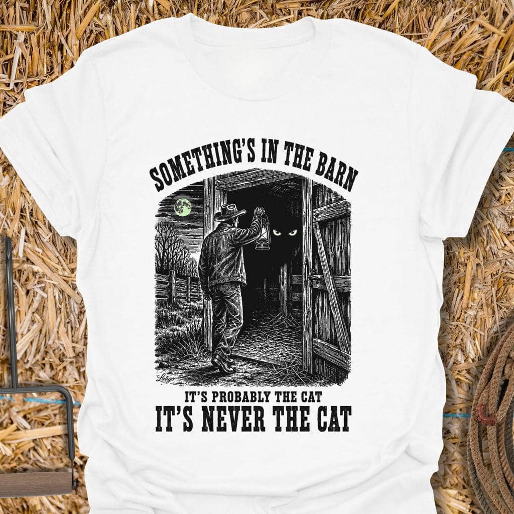 Printify T-Shirt White / S Never The Cat Tee