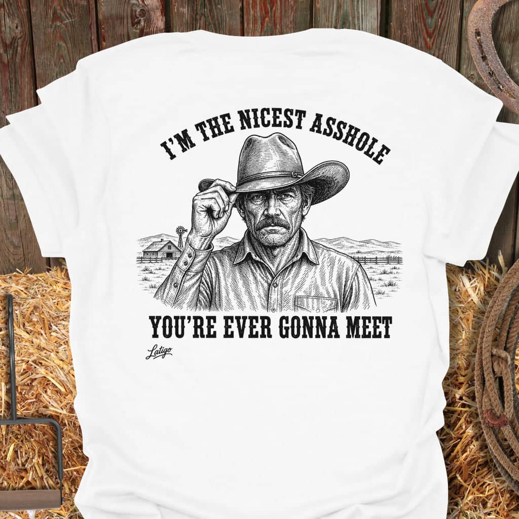 Printify T-Shirt White / S Nicest Asshole Tee