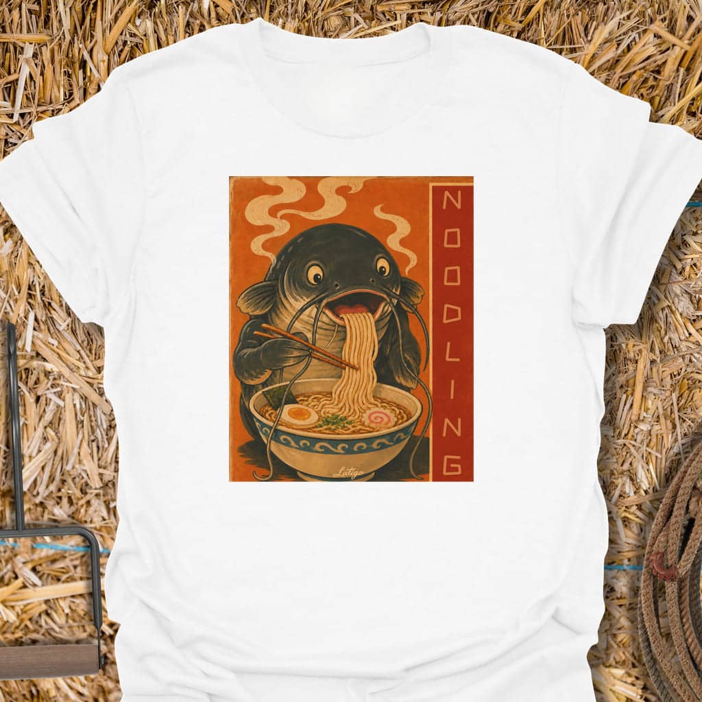 Printify T-Shirt White / S Noodling Tee