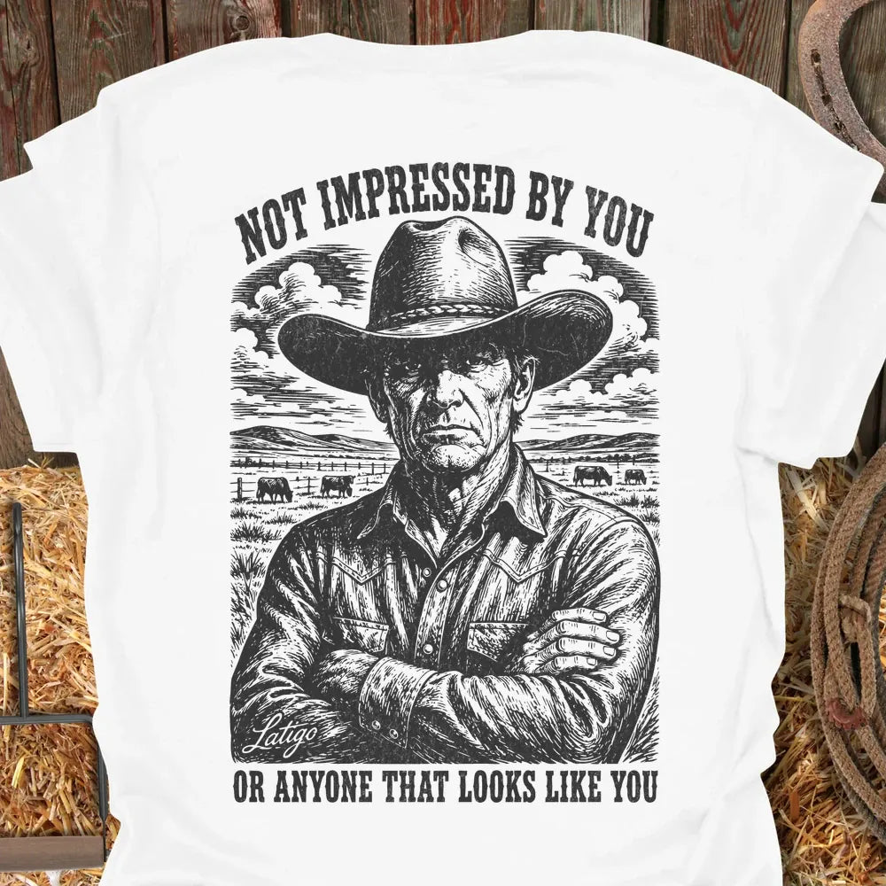 Printify T-Shirt White / S Not Impressed Tee