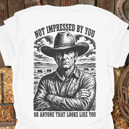Printify T-Shirt White / S Not Impressed Tee