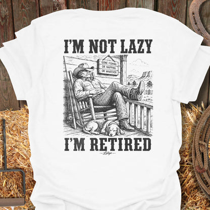 Printify T-Shirt White / S Not Lazy Tee