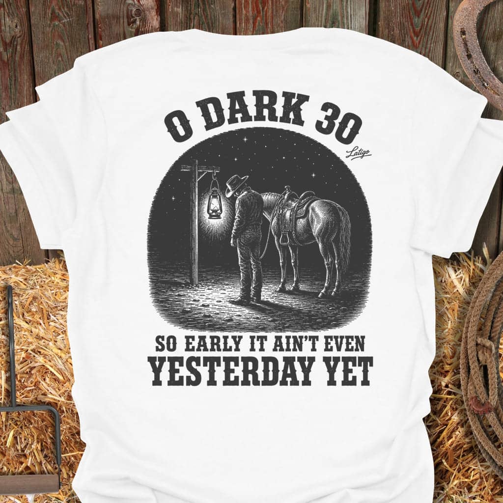Printify T-Shirt White / S O Dark 30 Tee