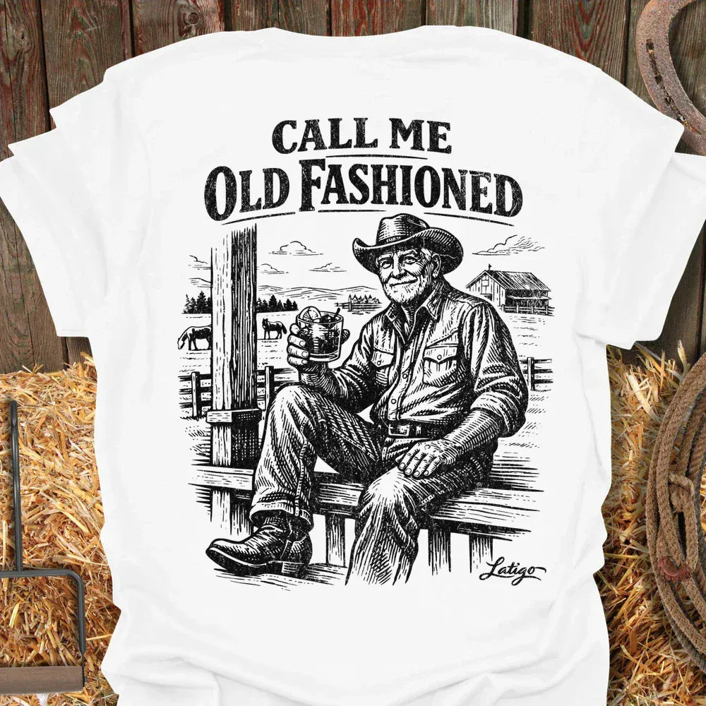 Printify T-Shirt White / S Old Fashion Tee