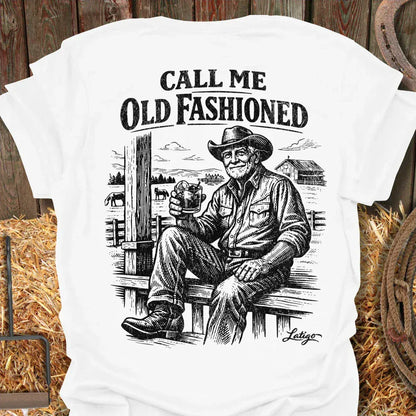 Printify T-Shirt White / S Old Fashion Tee