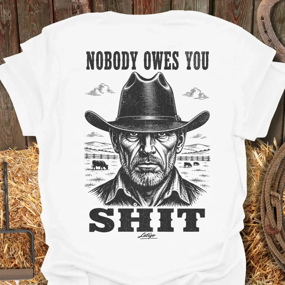 Printify T-Shirt White / S Owes You Tee