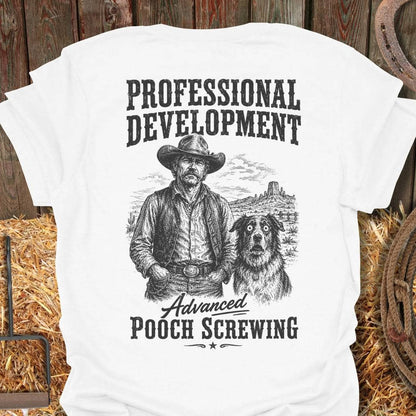 Printify T-Shirt White / S Pooch Screwing Tee