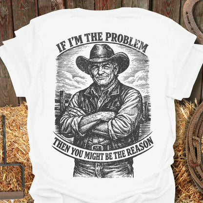Printify T-Shirt White / S Problem Tee