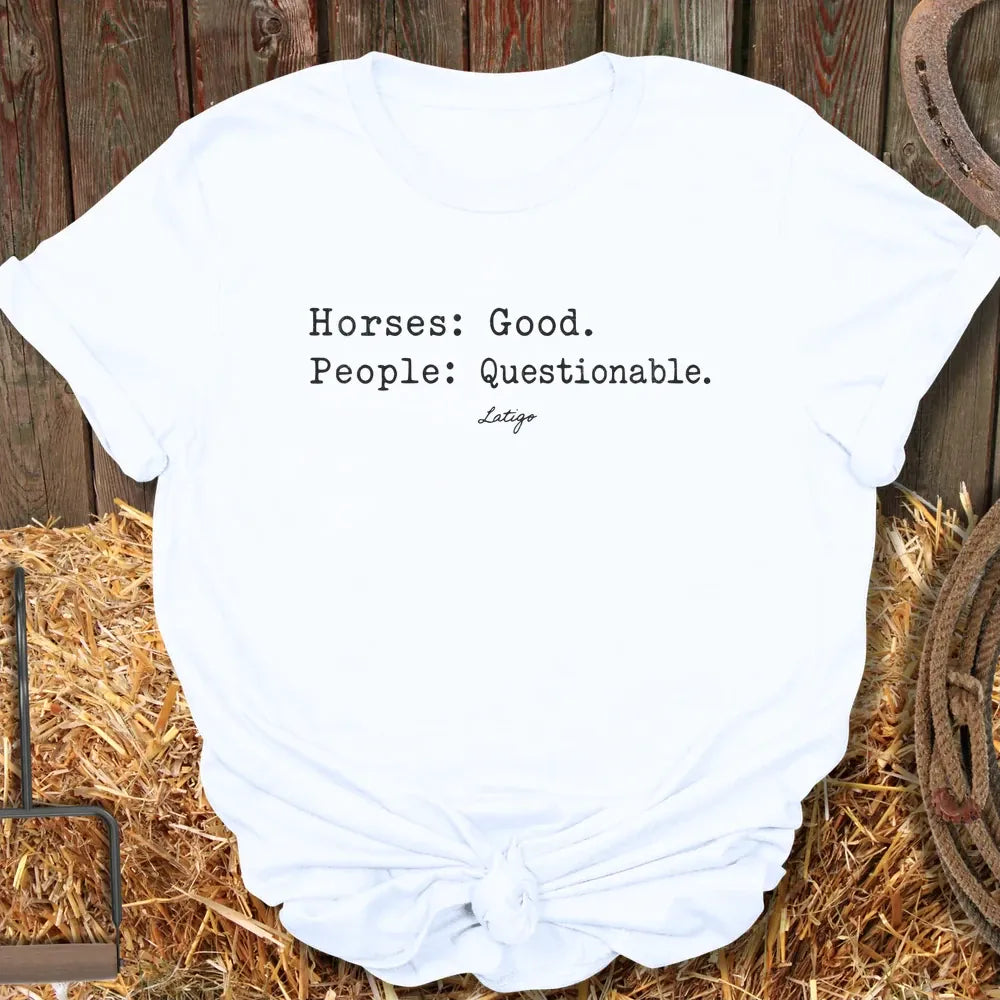 Printify T-Shirt White / S Questionable Tee