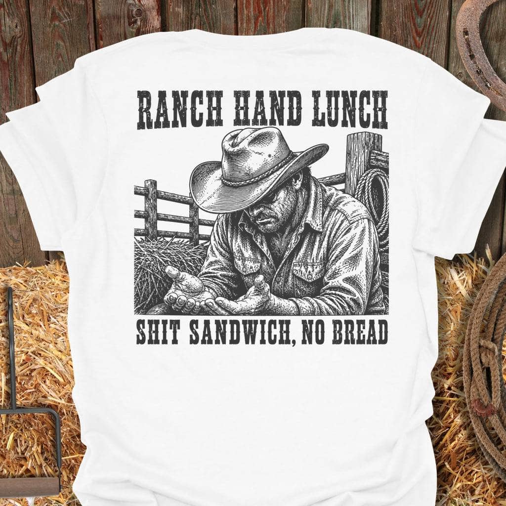 Printify T-Shirt White / S Ranch Hand Lunch Tee