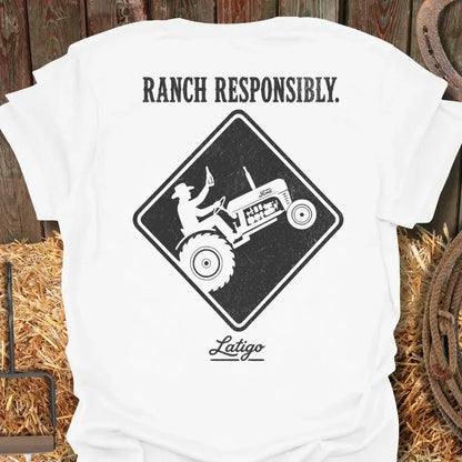 Printify T-Shirt White / S Ranch Responsibly Tee