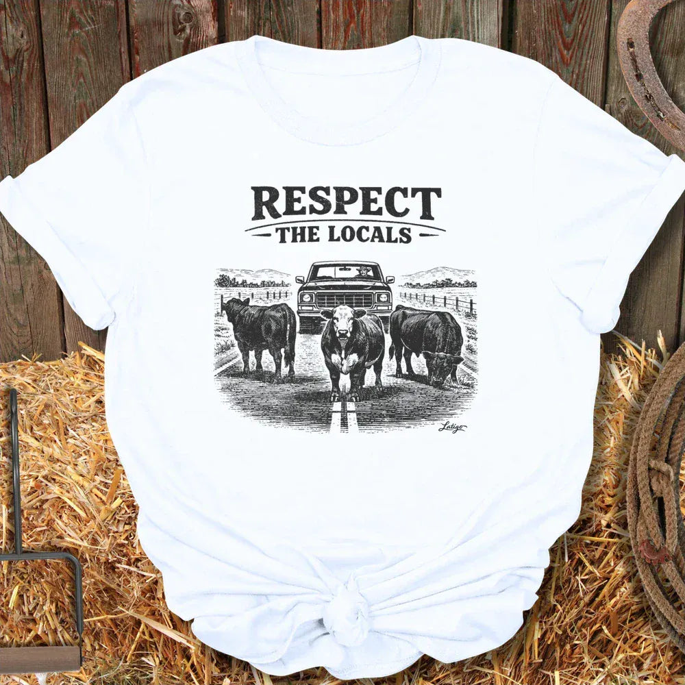 Printify T-Shirt White / S Respect Locals Tee