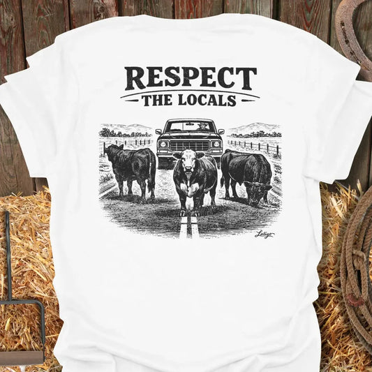 Printify T-Shirt White / S Respect The Locals Tee
