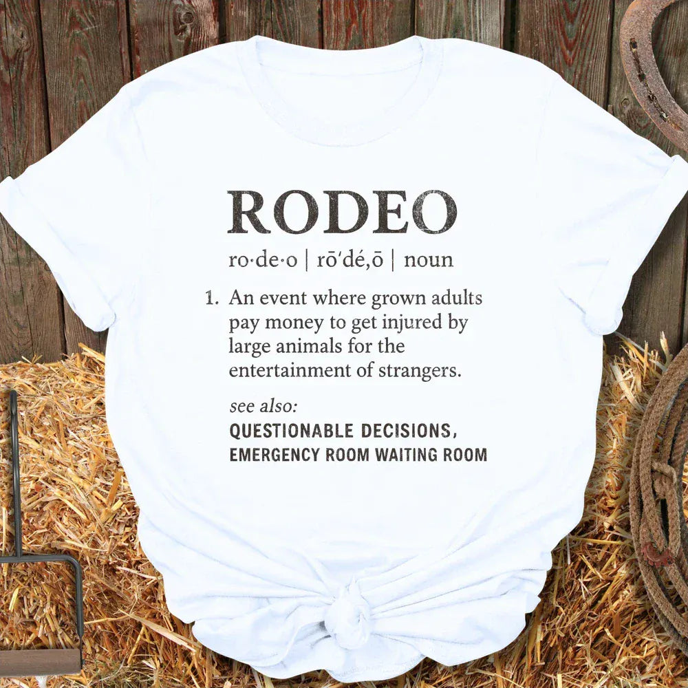 Printify T-Shirt White / S Rodeo Def Tee