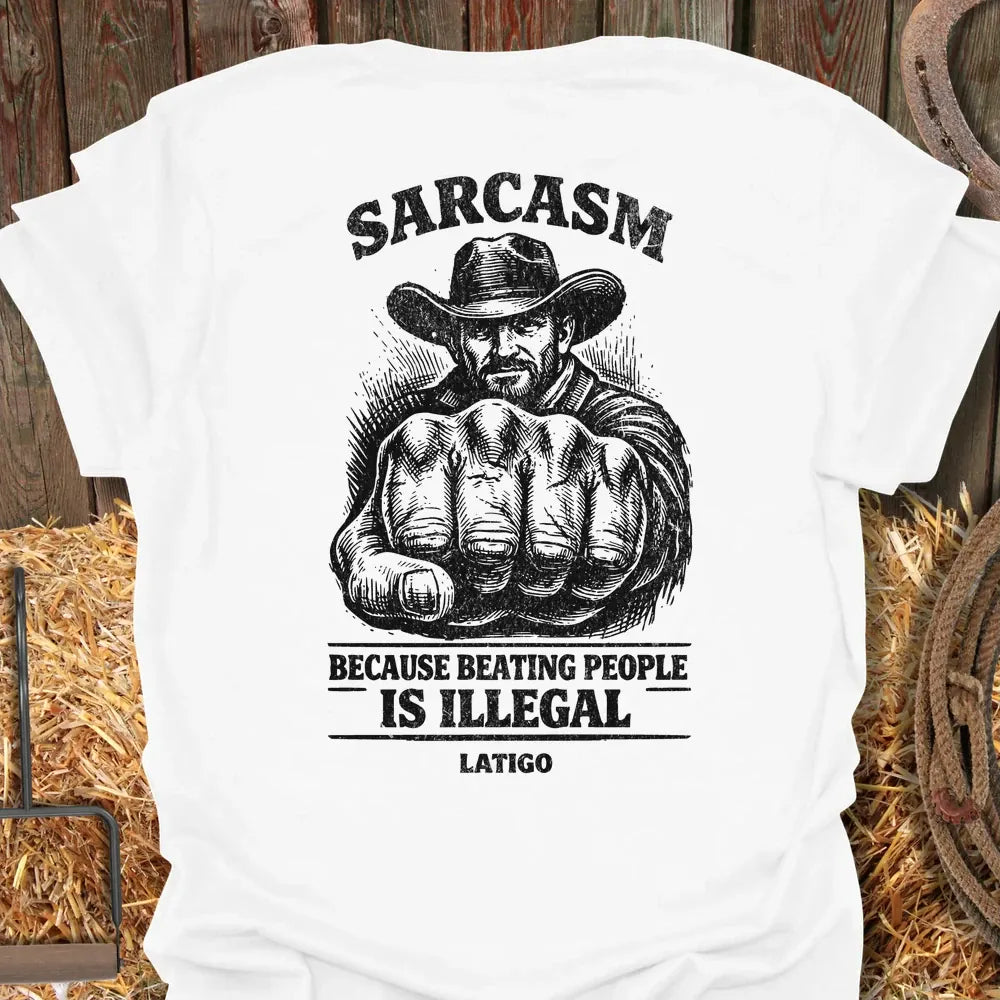 Printify T-Shirt White / S Sarcasm Tee