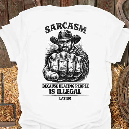 Printify T-Shirt White / S Sarcasm Tee