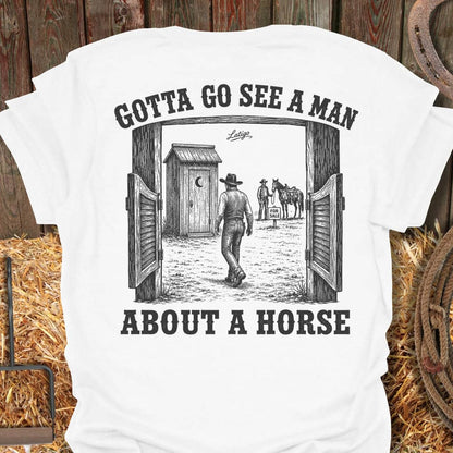 Printify T-Shirt White / S See A Man Tee