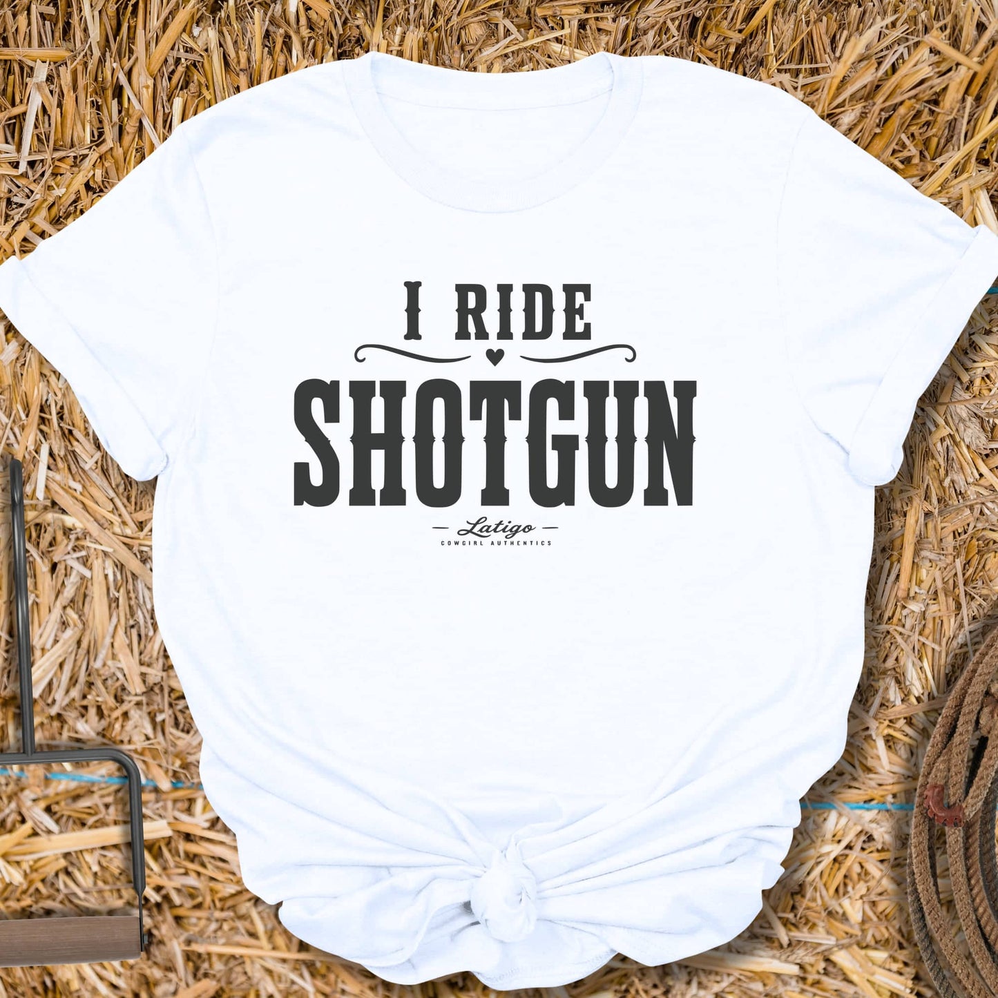 Printify T-Shirt White / S Shotgun Tee